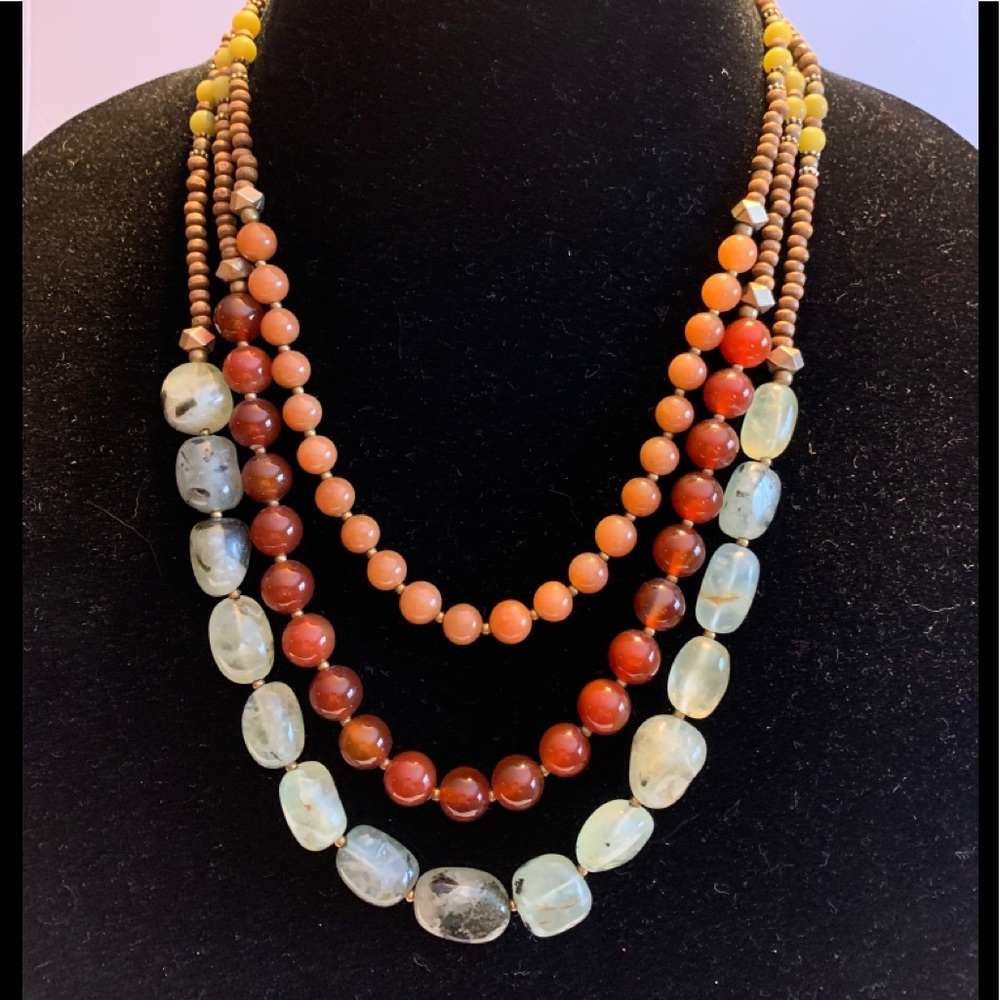 Nakamol Triple Strand Necklace